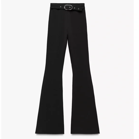 Zara Black Wide Leg Pants - Picture 1 of 2